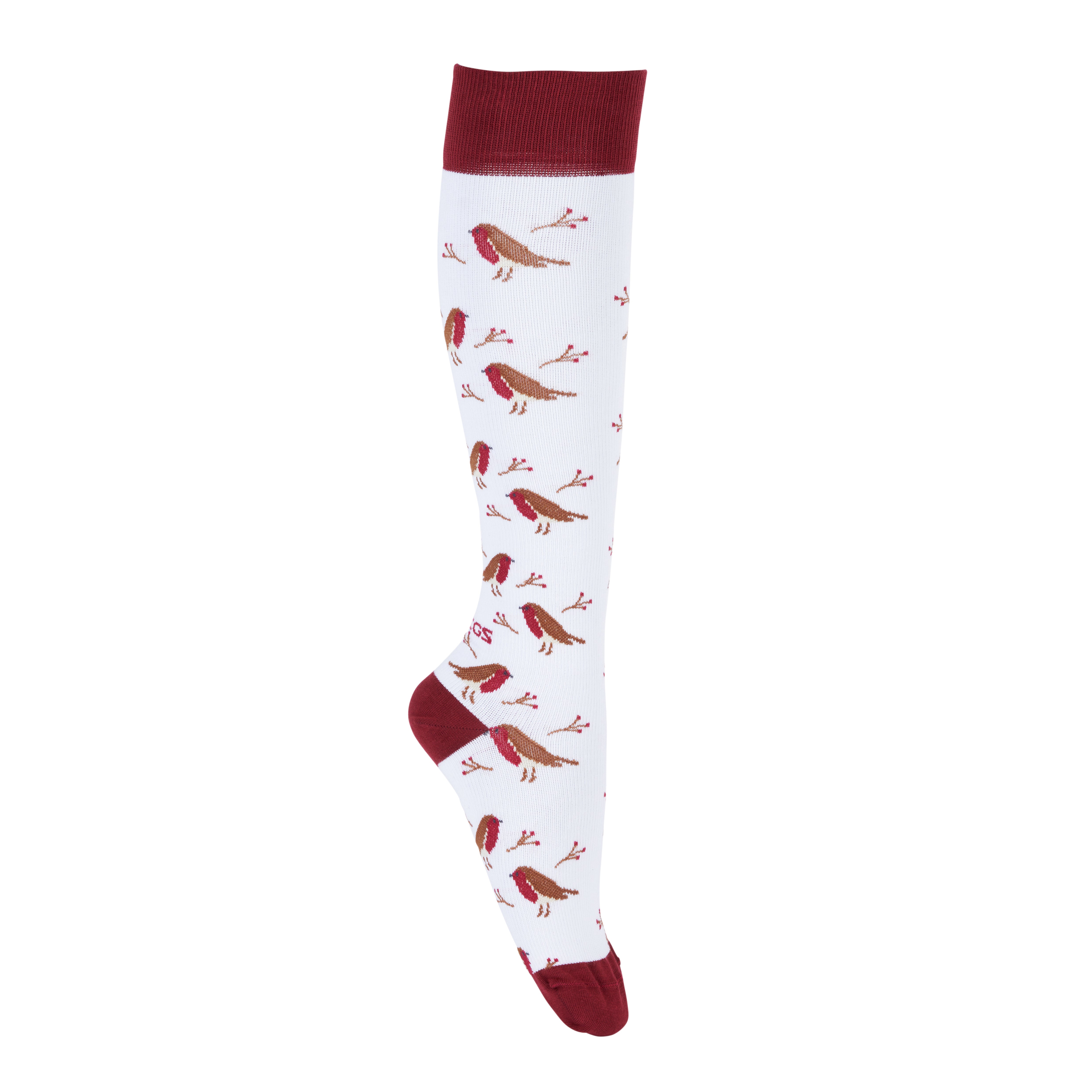 FITLEGS® Christmas Robins Everyday Compression Socks