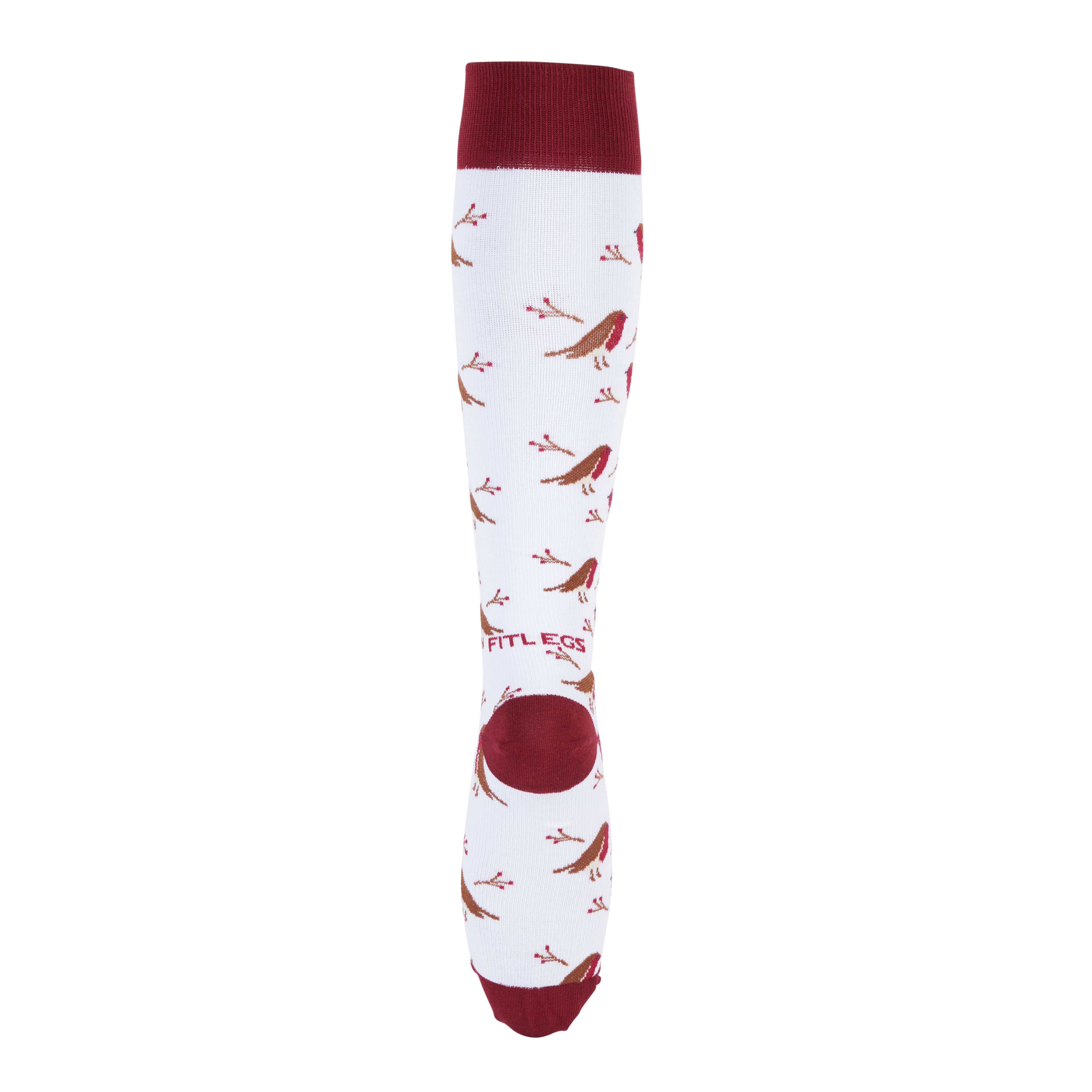 FITLEGS® Christmas Robins Everyday Compression Socks