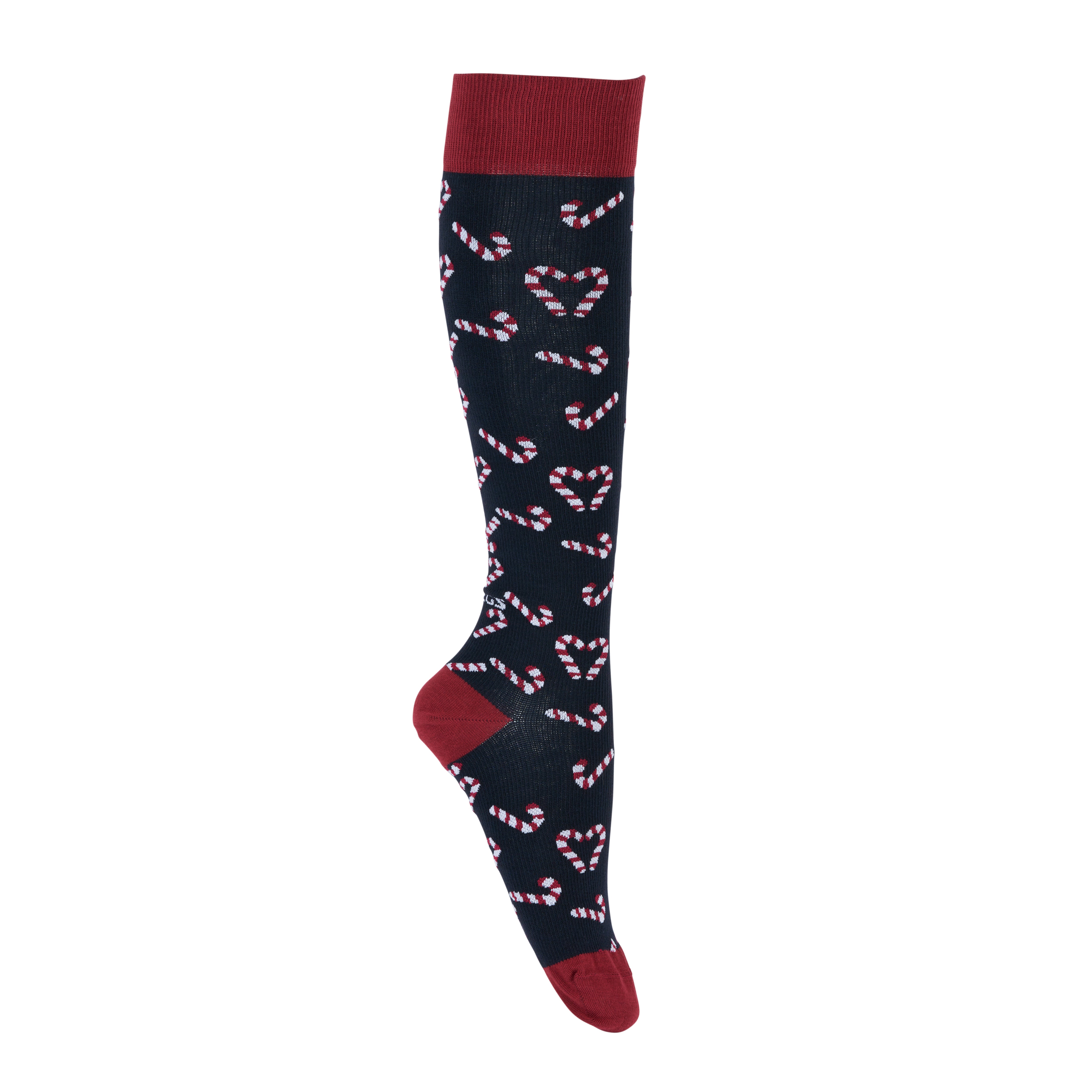 FITLEGS® Christmas Candy Cane Everyday Compression Socks