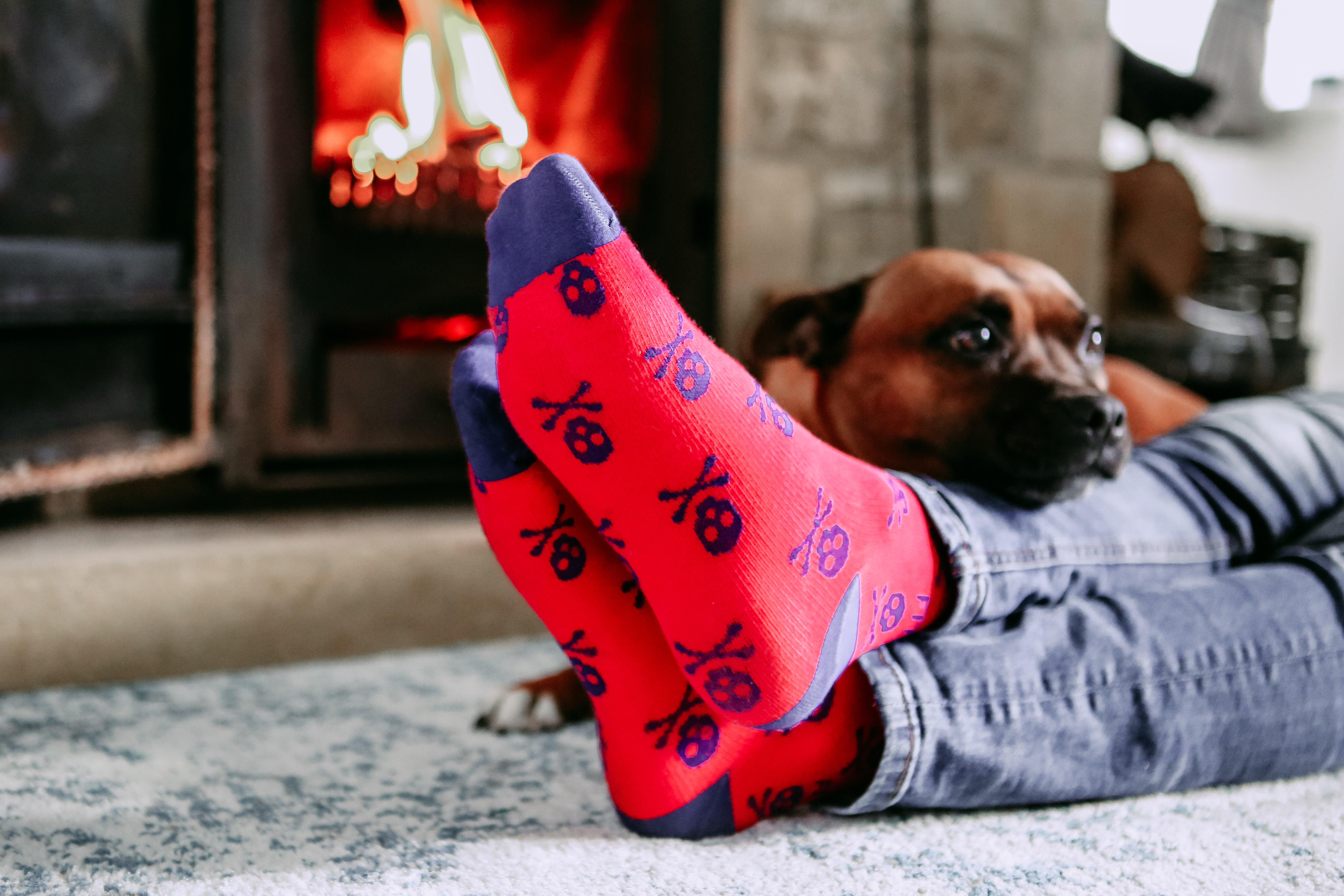 FITLEGS® Life Compression Socks - Red/Blue