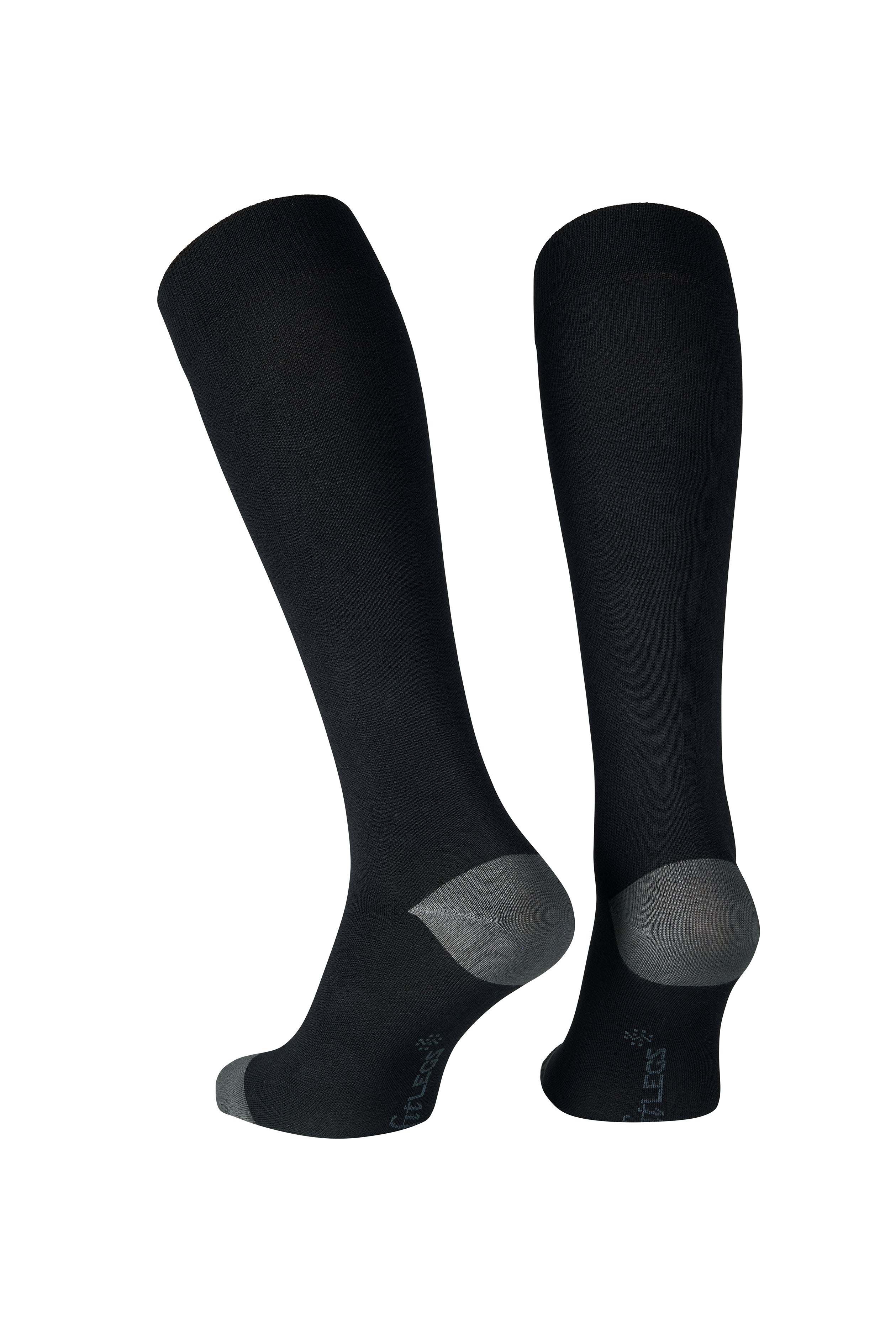 fitlegs everyday life compression socks black grey pair