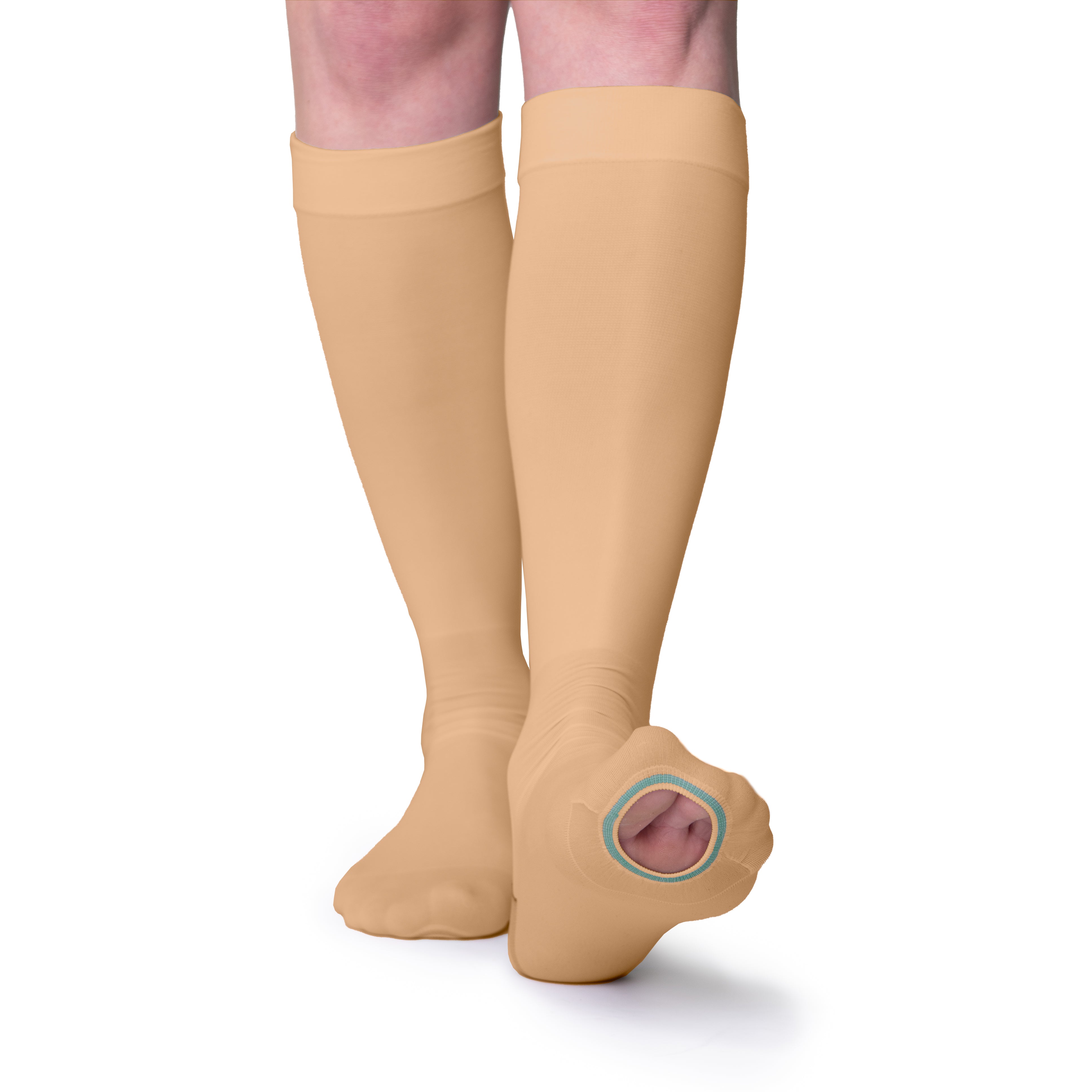 FITLEGS® AES Open Toe Compression Socks - Below Knee