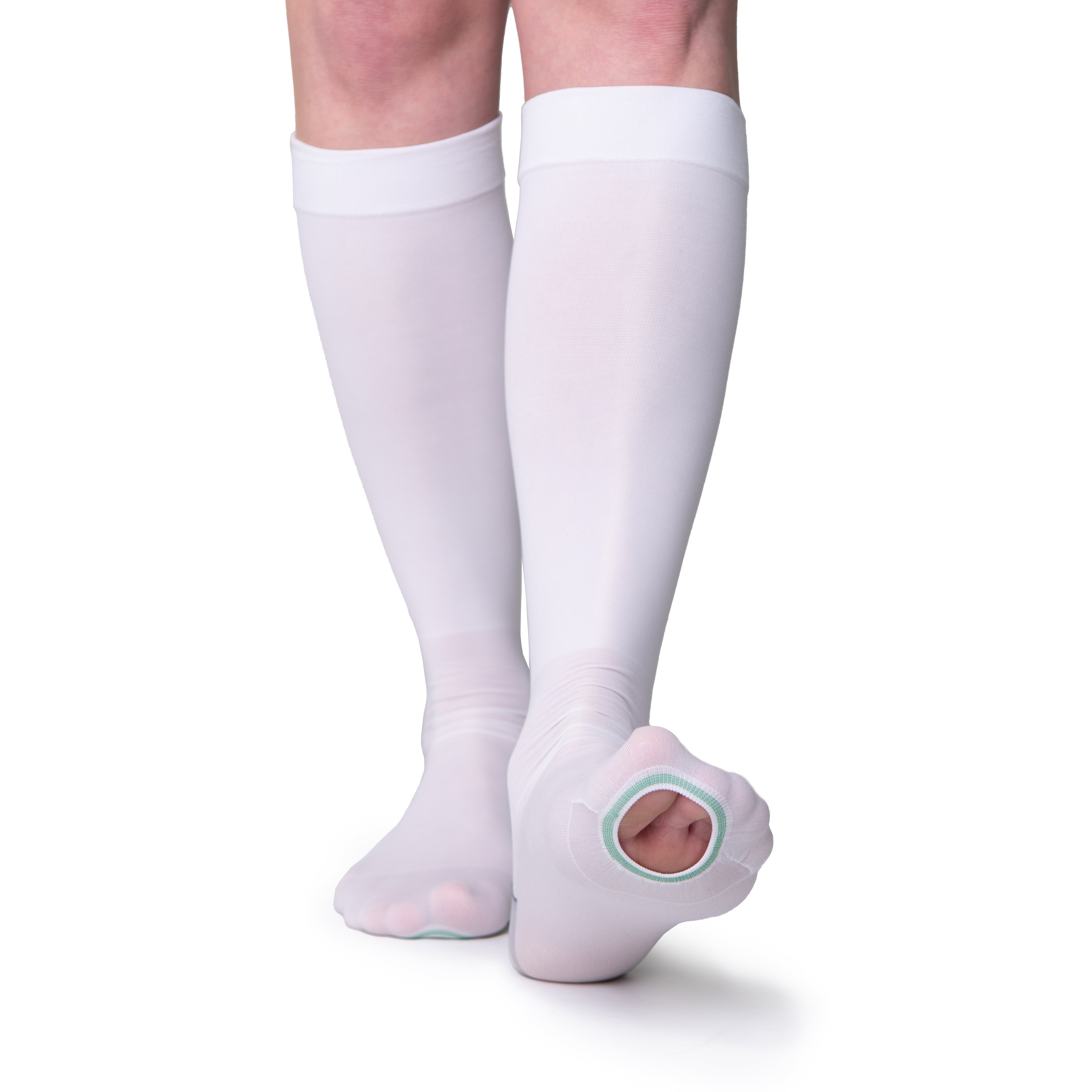 FITLEGS® AES Open Toe Compression Socks - Below Knee