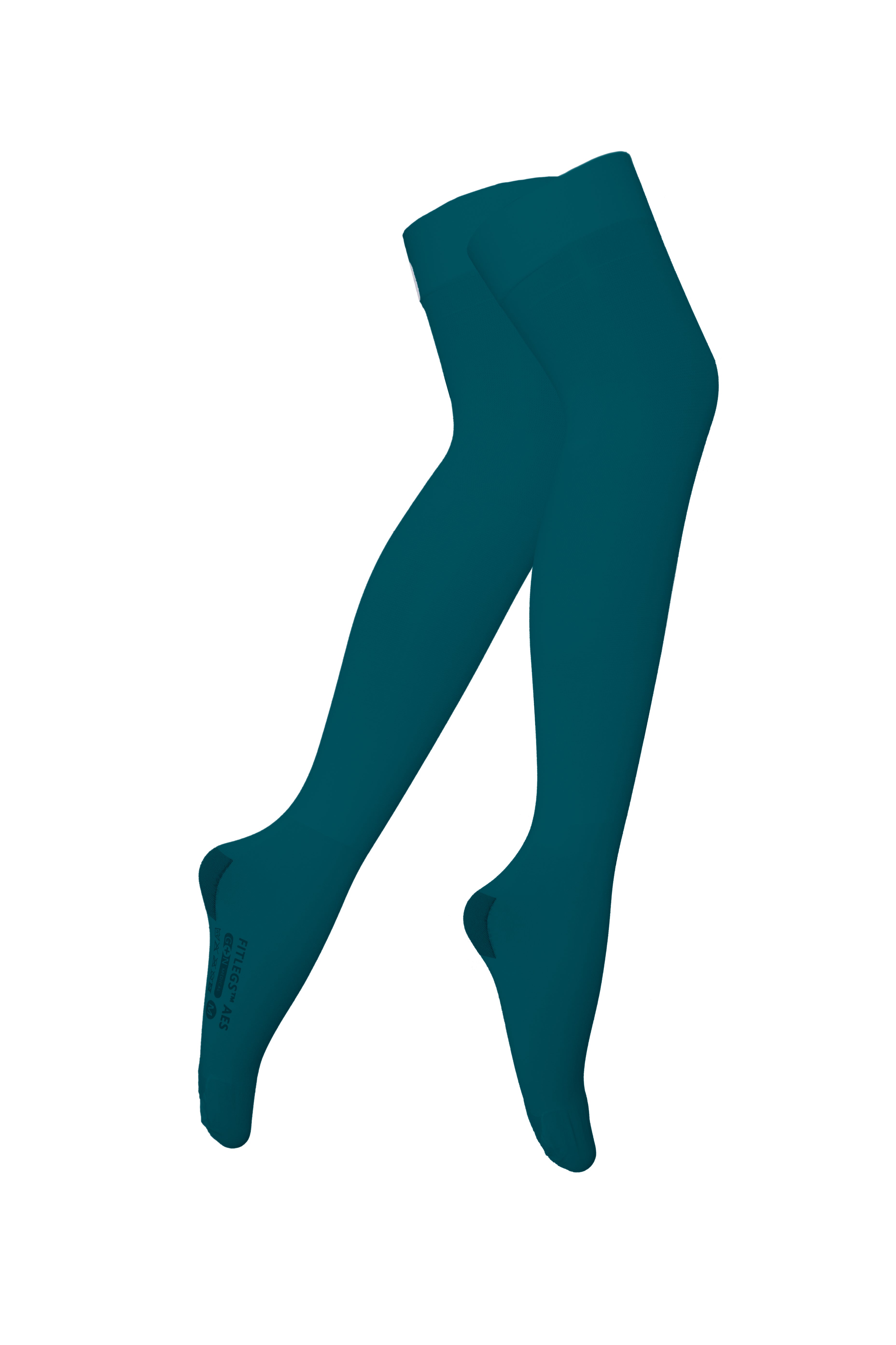 FITLEGS® AES Open Toe Compression Socks - Thigh Length