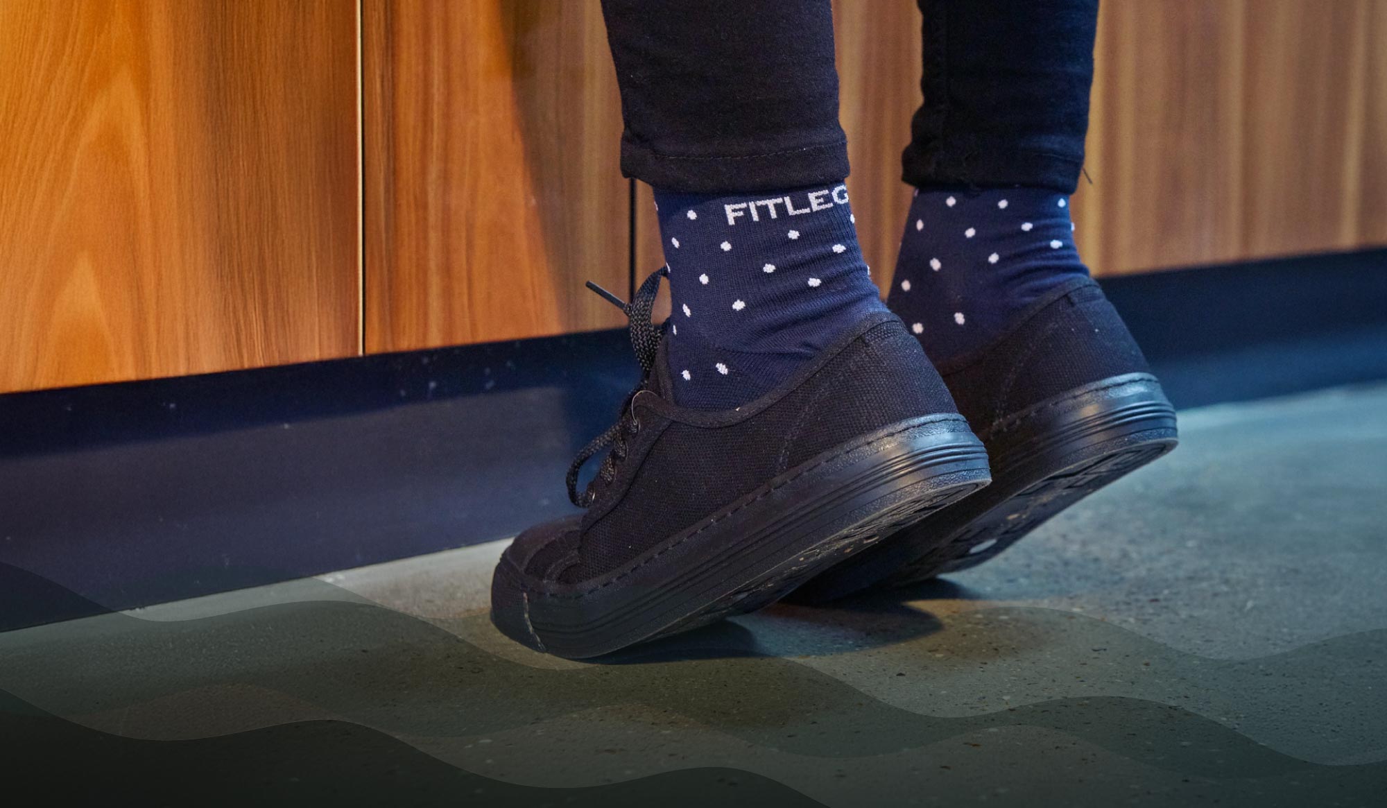 Fitlegs Every Day Life compression socks - polka dot casual