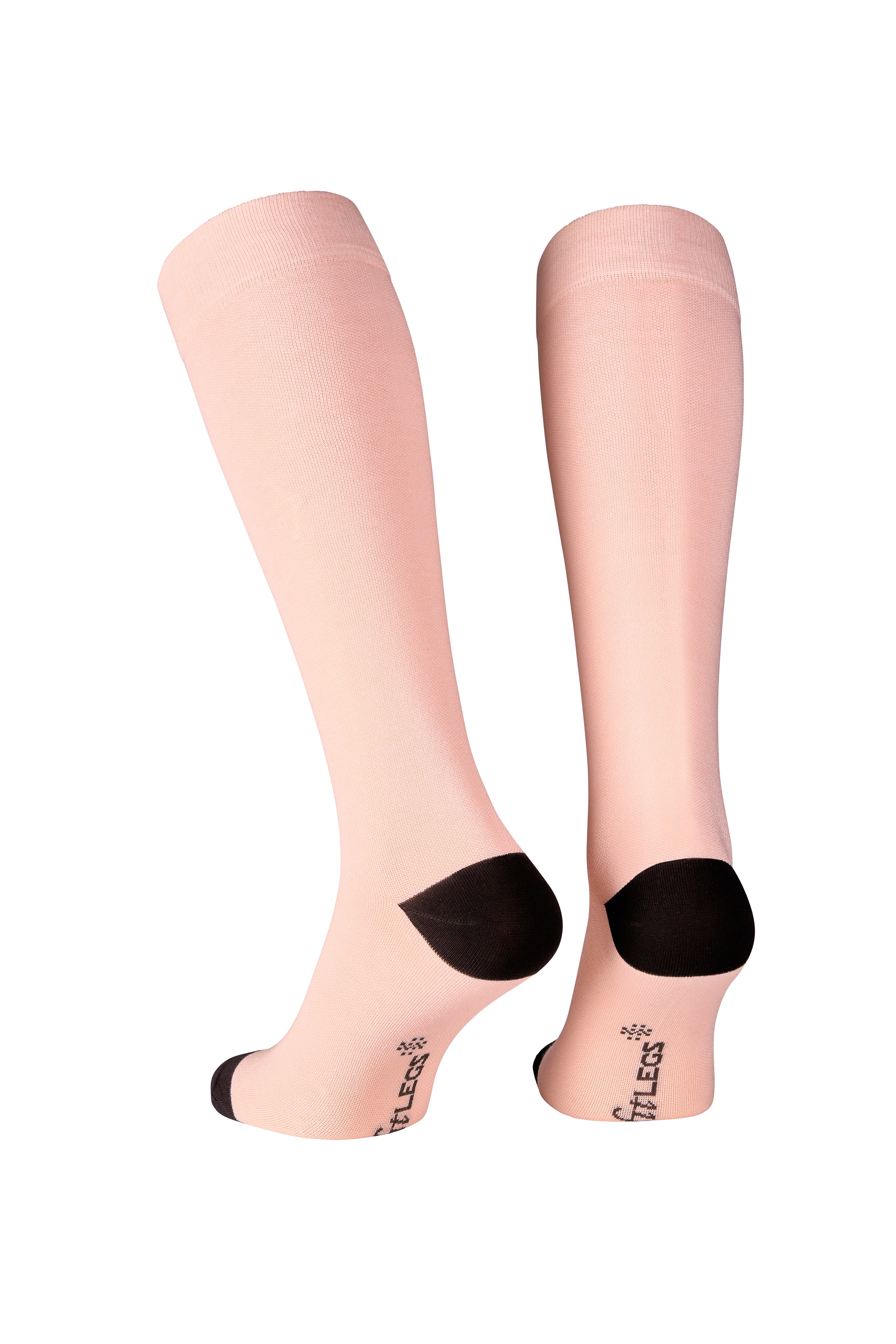 fitlegs everyday life compression socks contrast peach brown pair