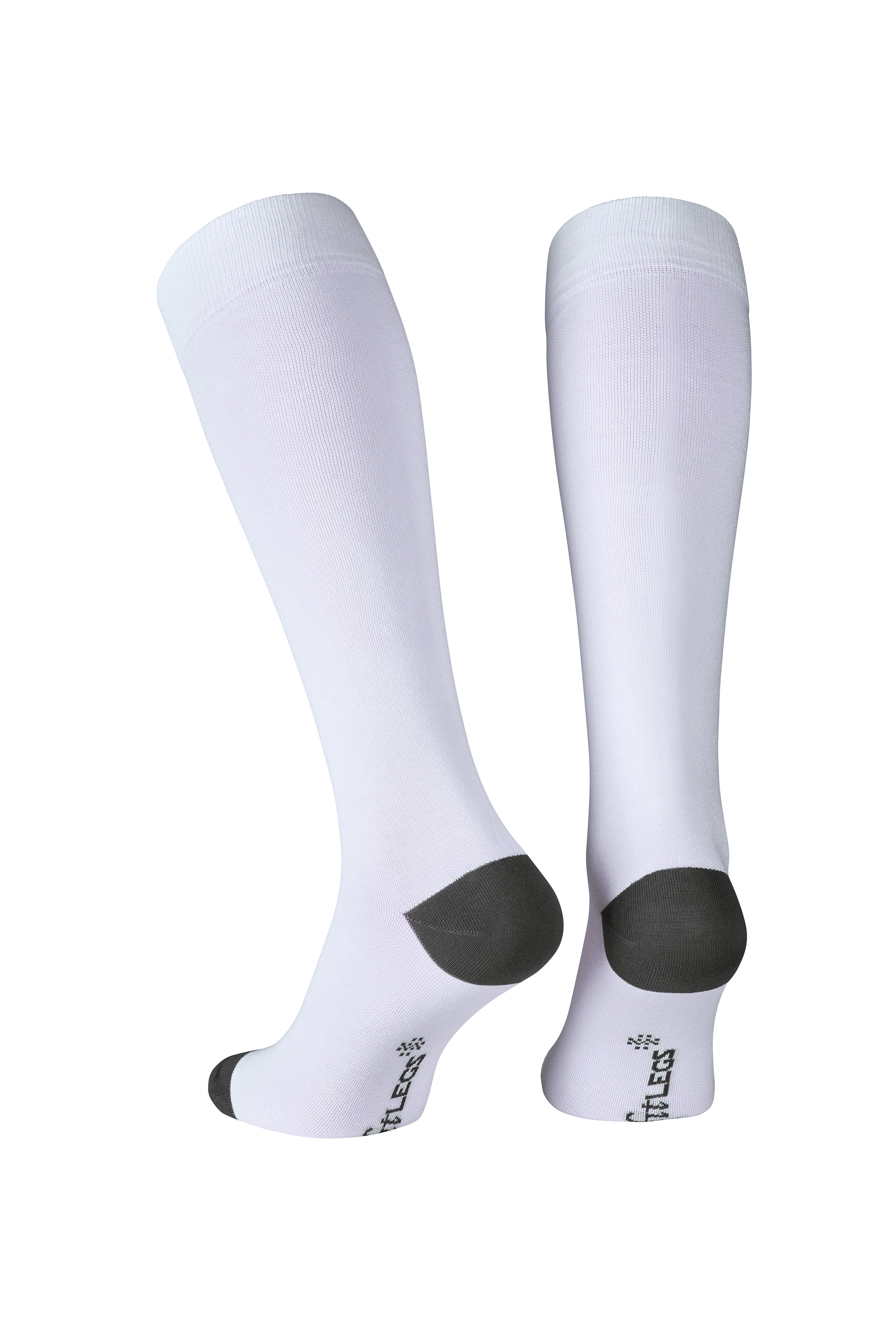 fitlegs everyday life compression socks contrast white grey pair